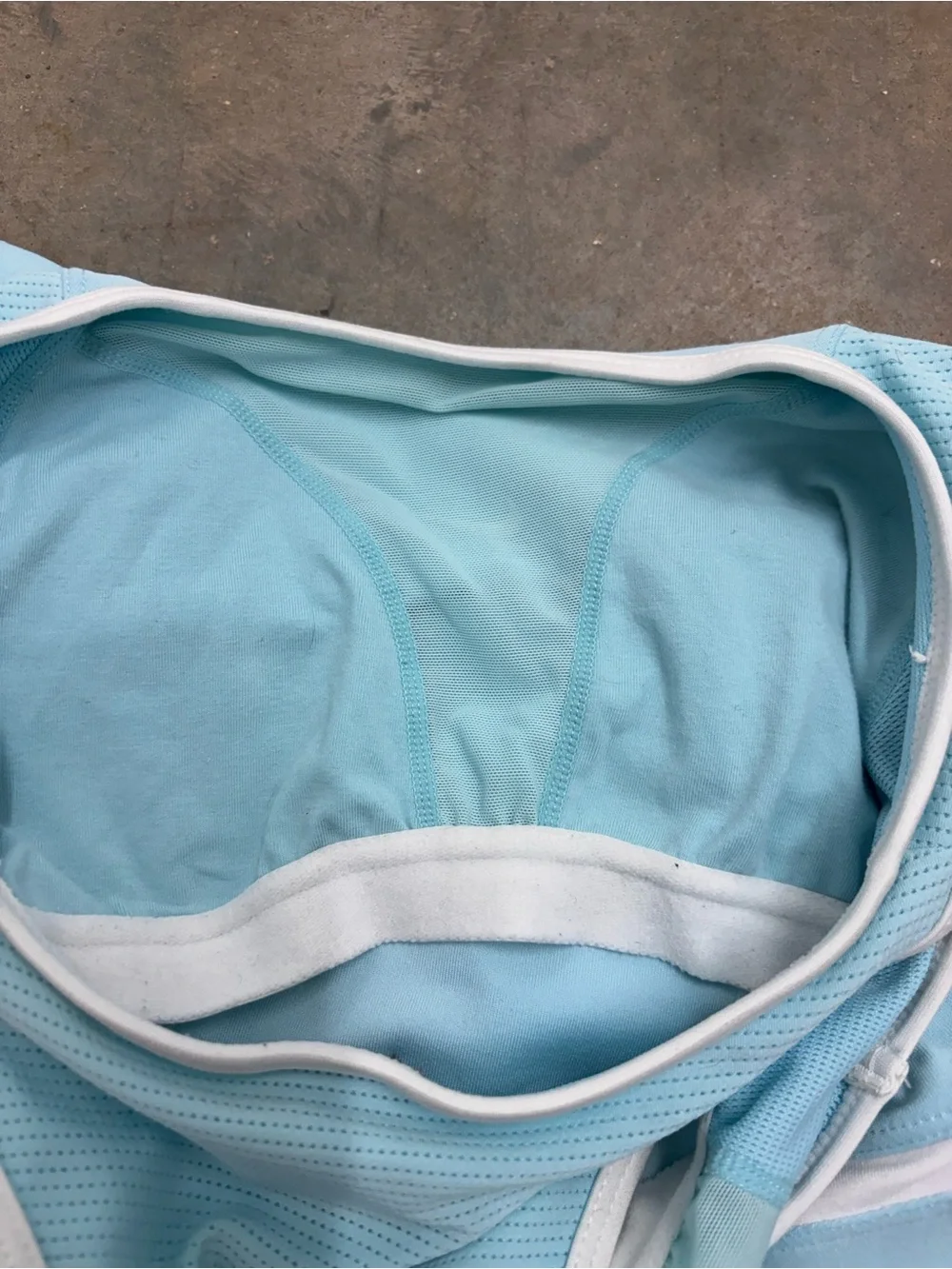 Vintage Nike Fit Dry Middle Swoosh Sky Blue Tennis Golf Dress Womens Small - Picture 6 of 8